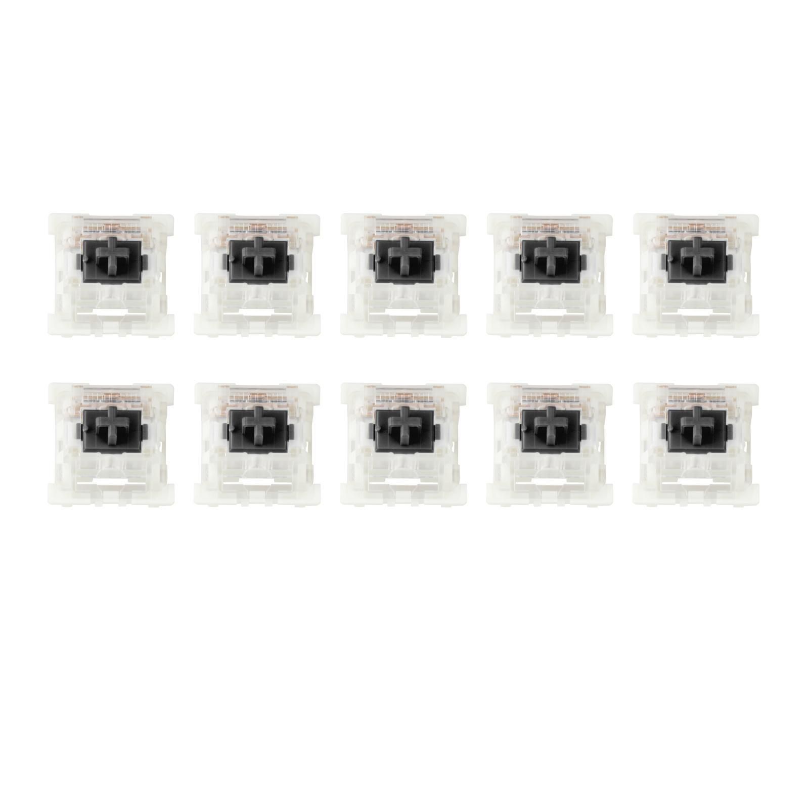 1 Bottle Mechanical Keyboard Switch Click Linear Tactile Silent Switches RGB LED SMD Gaming Lightweight Mechanical Switches for Enthusiast - Black