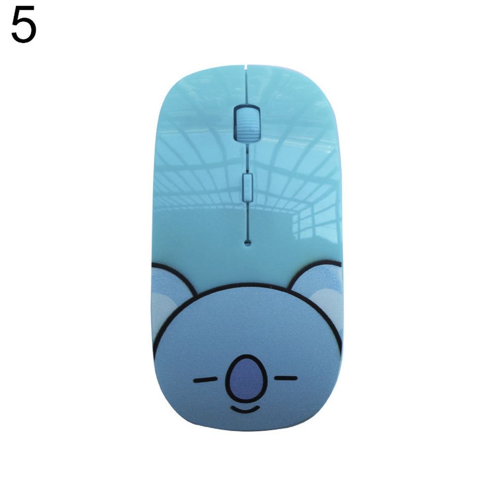 BTS BT21 Chimmy Cooky RJ Mang Notebook Desktop Wireless Mouse for Game Office