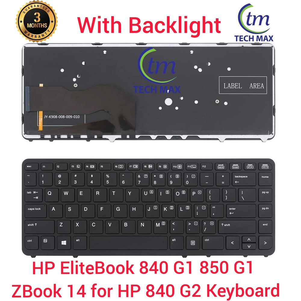 Laptop Keyboard For Hp Elitebook 840 G1 840 G2 845 G1 845 G2 850 G1 850 G2 855 G2 Zbook 14 Series With Backlight - Keyboard