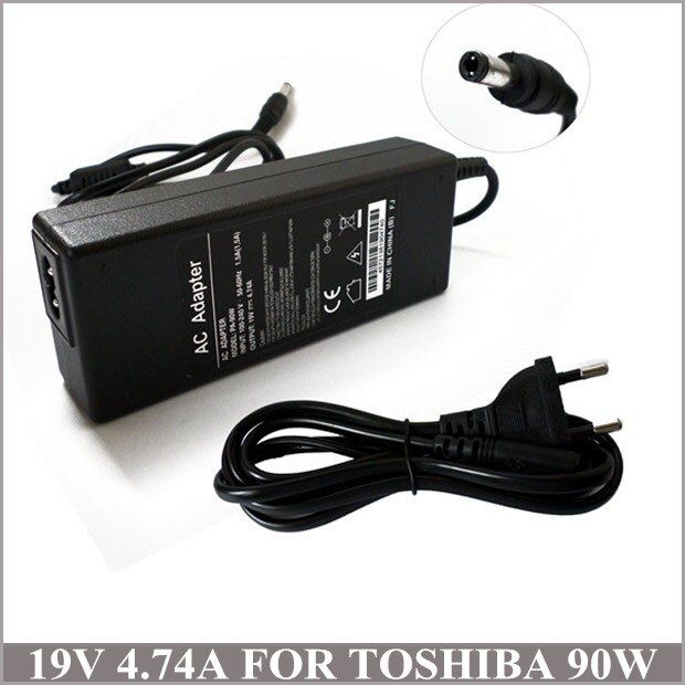 19V 4.74A 90W Power Adapter Laptop Charger Carregador Portatil For Toshiba Satellite C840 C850 C850D C855 C855D