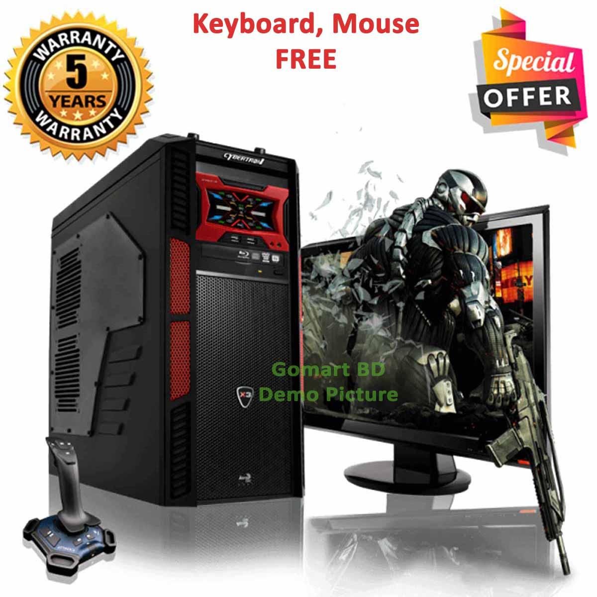 Intel® Dual Core RAM 4GB HDD 1000GB (1TB) Graphics Built in and Monitor 19’’ Gaming PC Windows 7,10 64 Bit NEW Desktop Computer 2023