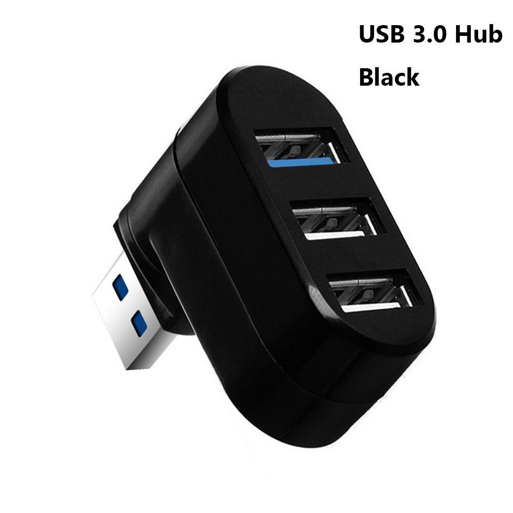 For PC Laptop MacBook Pro Mini 3 Ports USB 3.0 Hub High Speed Data Transfer Splitter Box Adapter Computer Accessories