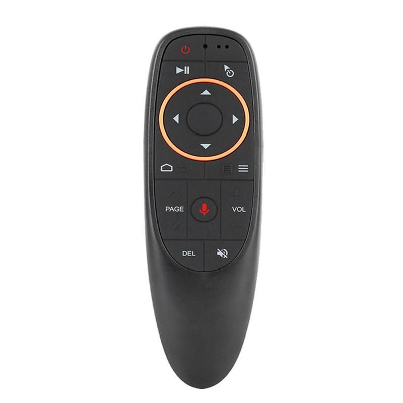 G10 Air Mouse Remote Control Voice Remote 2.4Ghz Google Voice Search Assistant Ir Learning Without Gyro For Android Tv Box Black Plastic