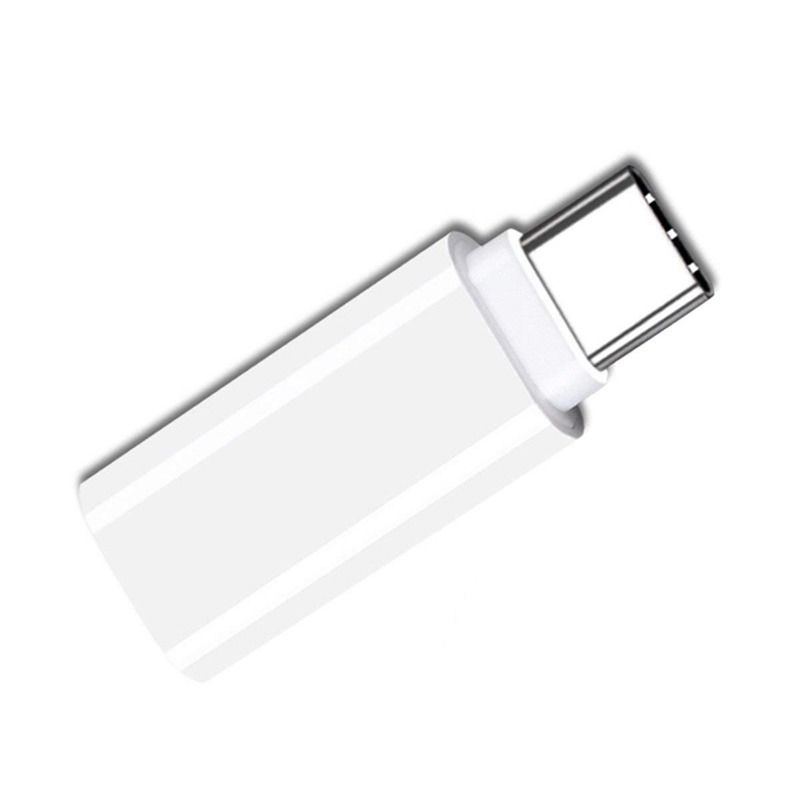 Type-C to 3.5mm Earphone Adapter USB-C 3.1 Male to AUX Audio Female for Xiaomi 6 Mi6 Letv 2 Pro 2 Max2 (white)