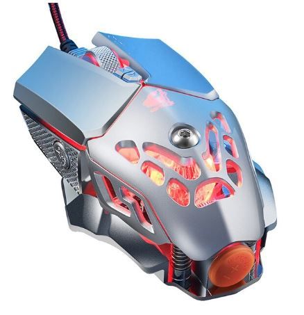 Free Wolf  V9 mechanical gaming mouse with lighting and weight adjustment