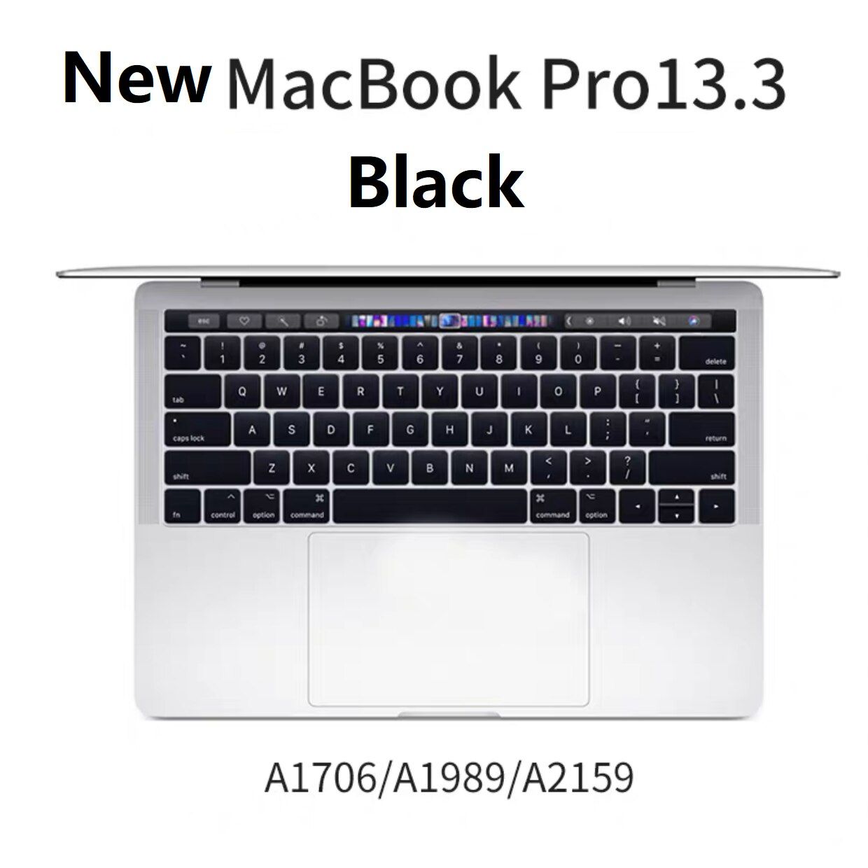 Black Silicone Keyboard Protector Cover Skin for MacBook Pro Retina Air 13.3'' 15.4" Touch Bar Notebook Dustproof Keyboard Cover