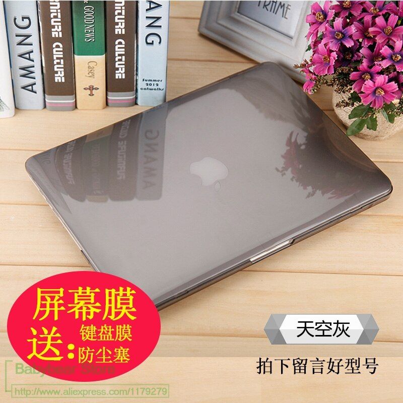 3in1 Flexible Transparent Crystal Case Cover For Macbook Mac book 11 12 13 15 Air Pro Retina Touch Bar 13.3 inch Laptop Cases