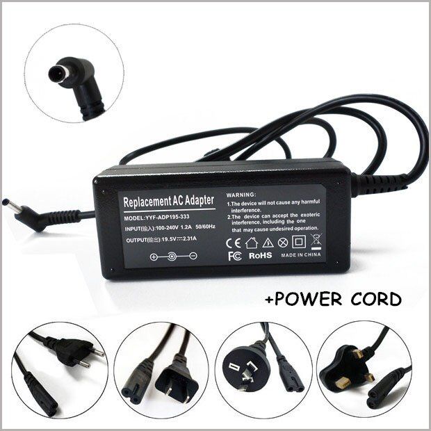 19.5V 2.31A 45W Power Charger Adapter For HP Split 13-g160BR x2 E7J08LA X2