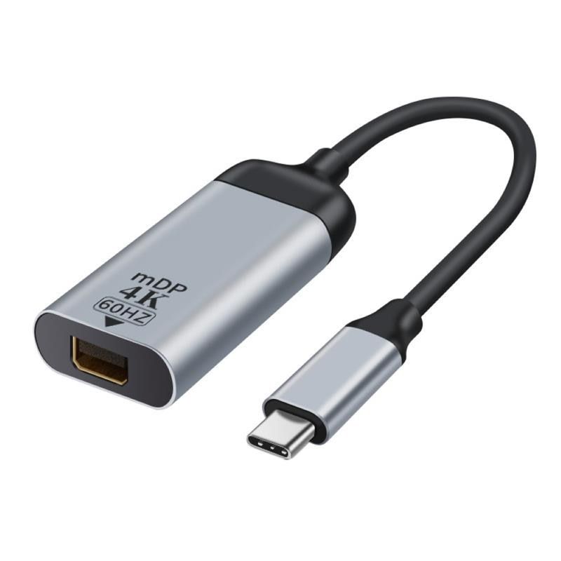 Type-C to HDTV/DP/MiniDP/VGA Adapter Portable 4K USB C to HDMI-Compatible Adapter Cable for Monitor Projector Type c to MiniDP