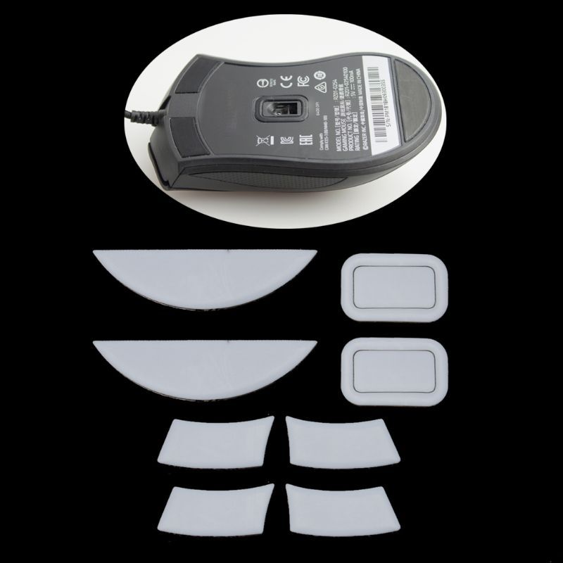 2 Sets/pack Tiger Gaming Mouse Feet Mouse Skate For Razer DeathAdder Essential Wired Gaming Mouse White Mouse Glides Curv