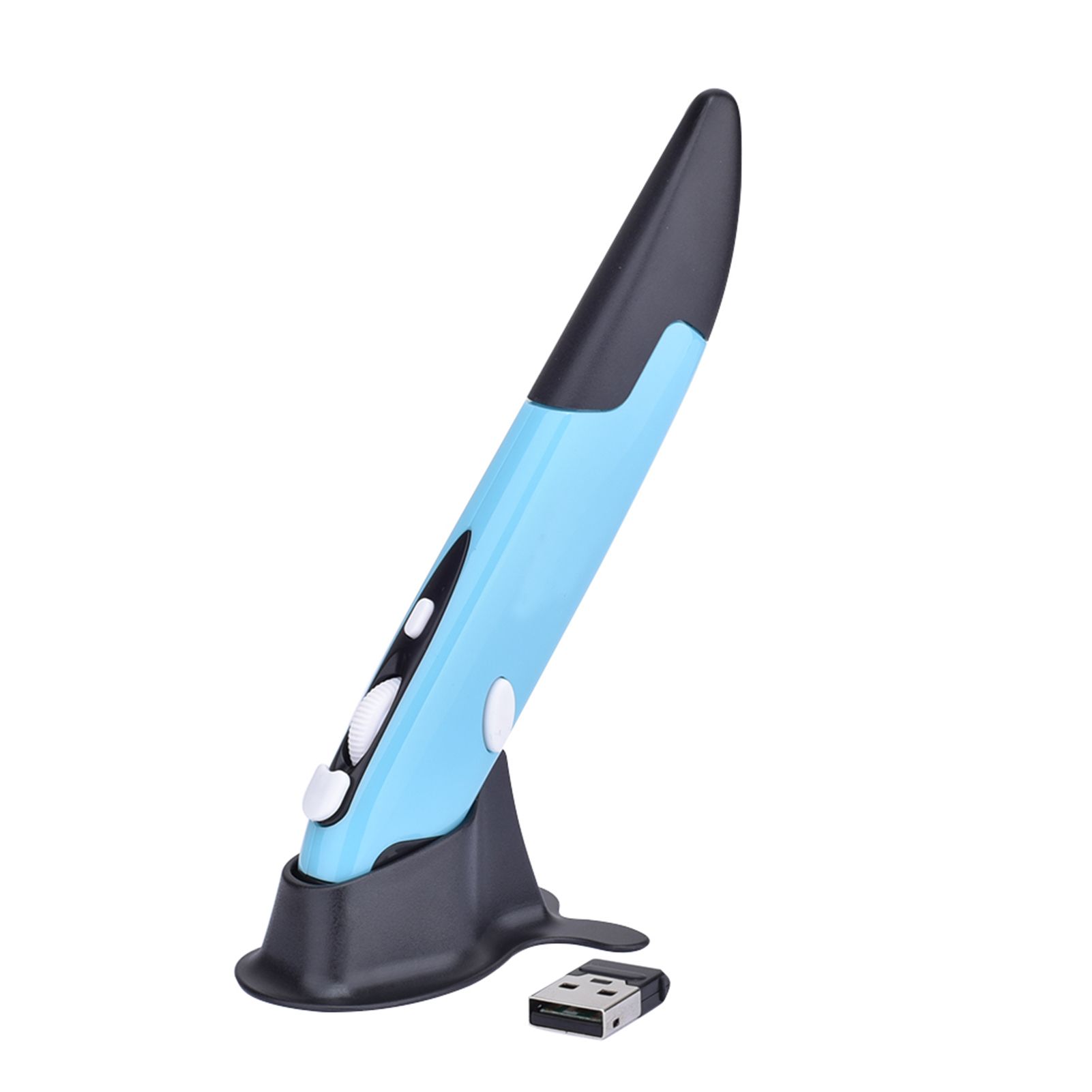 2.4GHz Wireless Optical Pen Mouse Adjustable 500/1000DPI Optical Presenter Flip Pen for PC Android Red