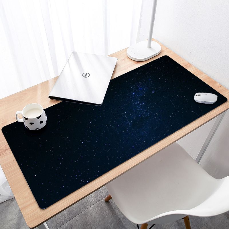 【BestGO】Multiple size options Large Gaming Mouse pad Purple Star Space Waterproof Extended Lock Edge Computer Desk Notbook Table Cup Mat
