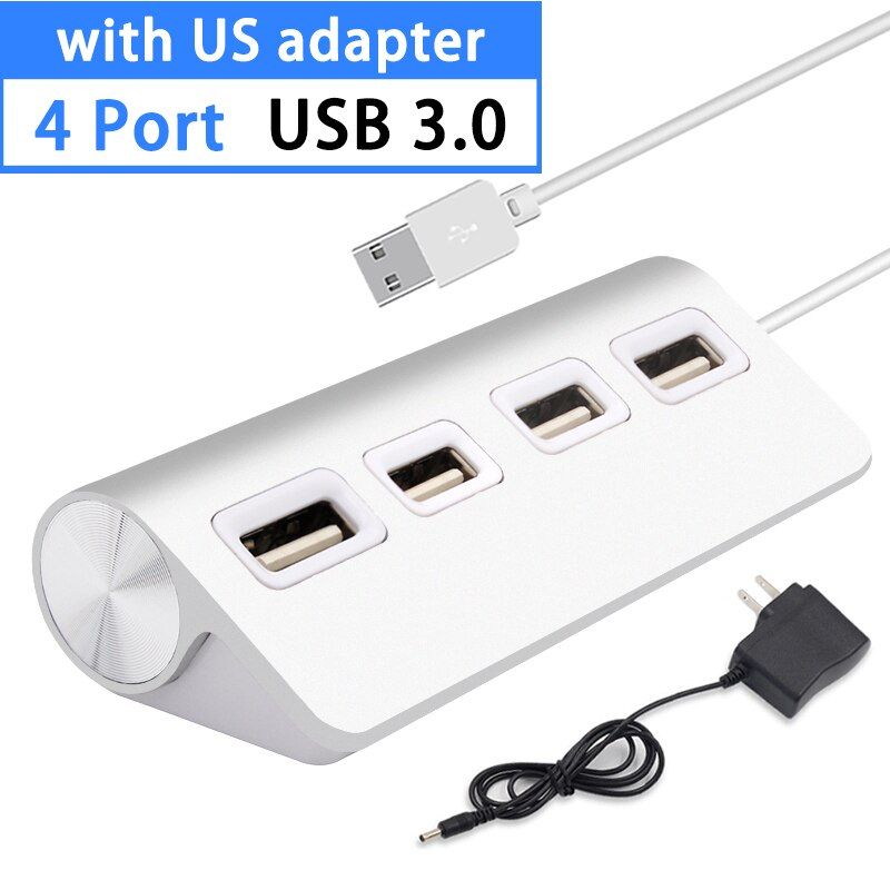 USB 3.0 Hub Splitter USB Hub 3.0 Splitter With Power Adapter 4/7 Port Multiple Expander USB For PC Computer Accessoriess