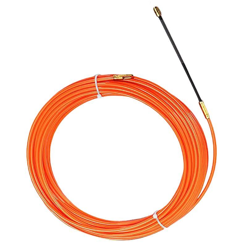 4Mm 10 Meter Orange Guide Device Nylon Electric Cable Push Pullers Duct Snake Rodder Fish Tape Wire