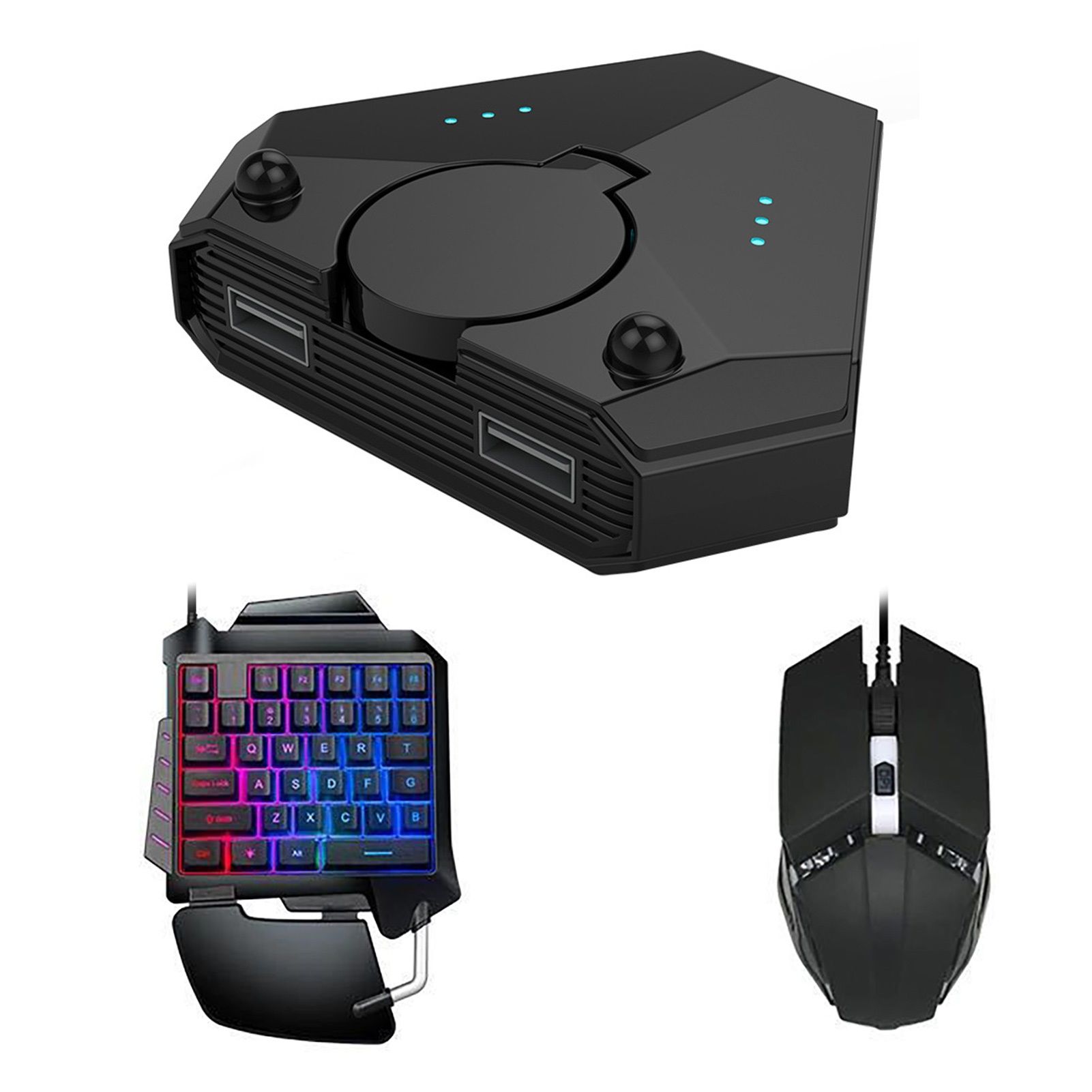 GreenForest 1 Set Wireless Converter Non-delayed Quick Response Driver-free Bluetooth5.0 Keyboard Mouse Sensitive USB Adapter for iOS