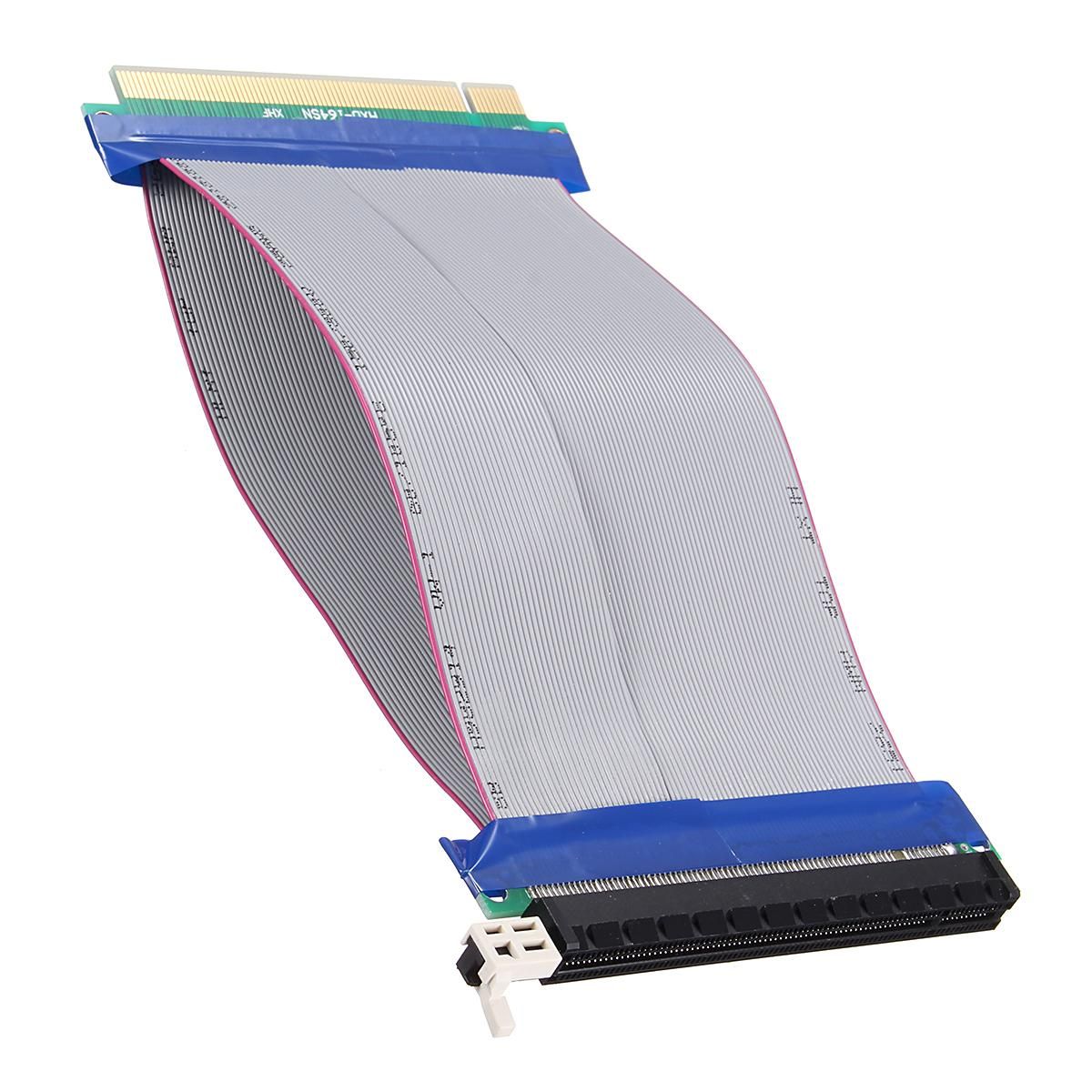 High Quality 19CM Computers PCI E Express 16X To 16X Riser Card Flexible Ribbon Extension Cable Extender Ribbon Cable Converter Adapter -