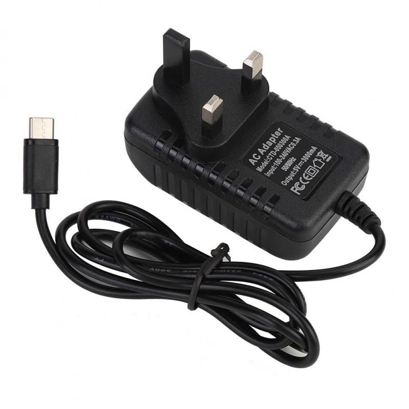 For Raspberry Pi 4 Model B DC5V/3A USB-C Char g Port Integrated Power Adapter