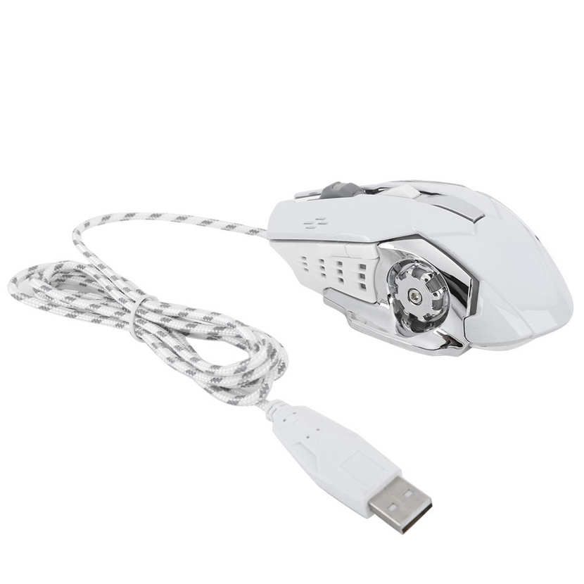 Computer Mice Gaming Mouse Wired 3200DPI Glowing Macro Definition Programming USB