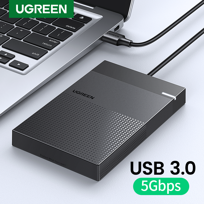 UGREEN HDD Case 2.5" Hard Drive Enclosure USB Type C SATA 5Gbps for SSD HDD 9.5 7mm External Hard Drive Disk Case Support UASP