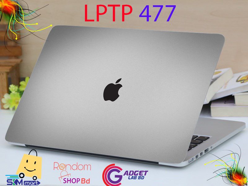 Lptp 477 Aple Logo Laptop Sticker Laptop Skin Sticker & Laptop Skin For Laptop Back Side Decoration - Laptop Sticker