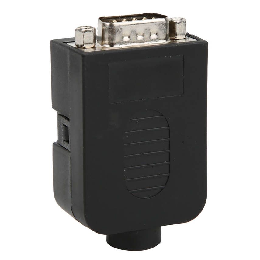 Serial to Wiring Terminal 2Pcs DB9 9Pin Screw Type Male Connector Adapter with Case