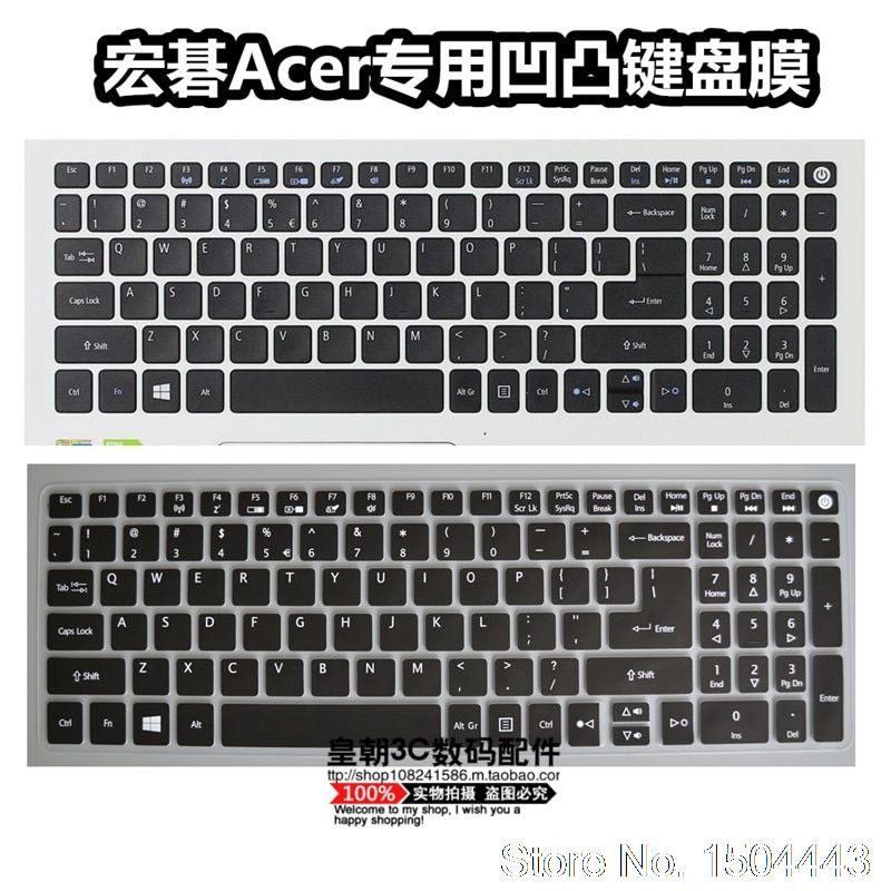 15 17 inch Silicone keyboard cover Protector for Acer Aspire E5-774 E5-774G F5-521 F5-571 F5-571G F5-571T F5-572 F5-572G