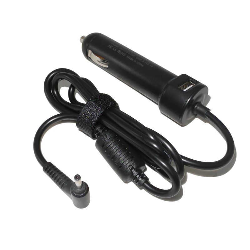 19V 3.0*1.1mm Universal Laptop Dc Car Charger Power Supply Adapter for Acer Samsung Asus Noteboooks 5.1V 2.1A USB Phone Charger