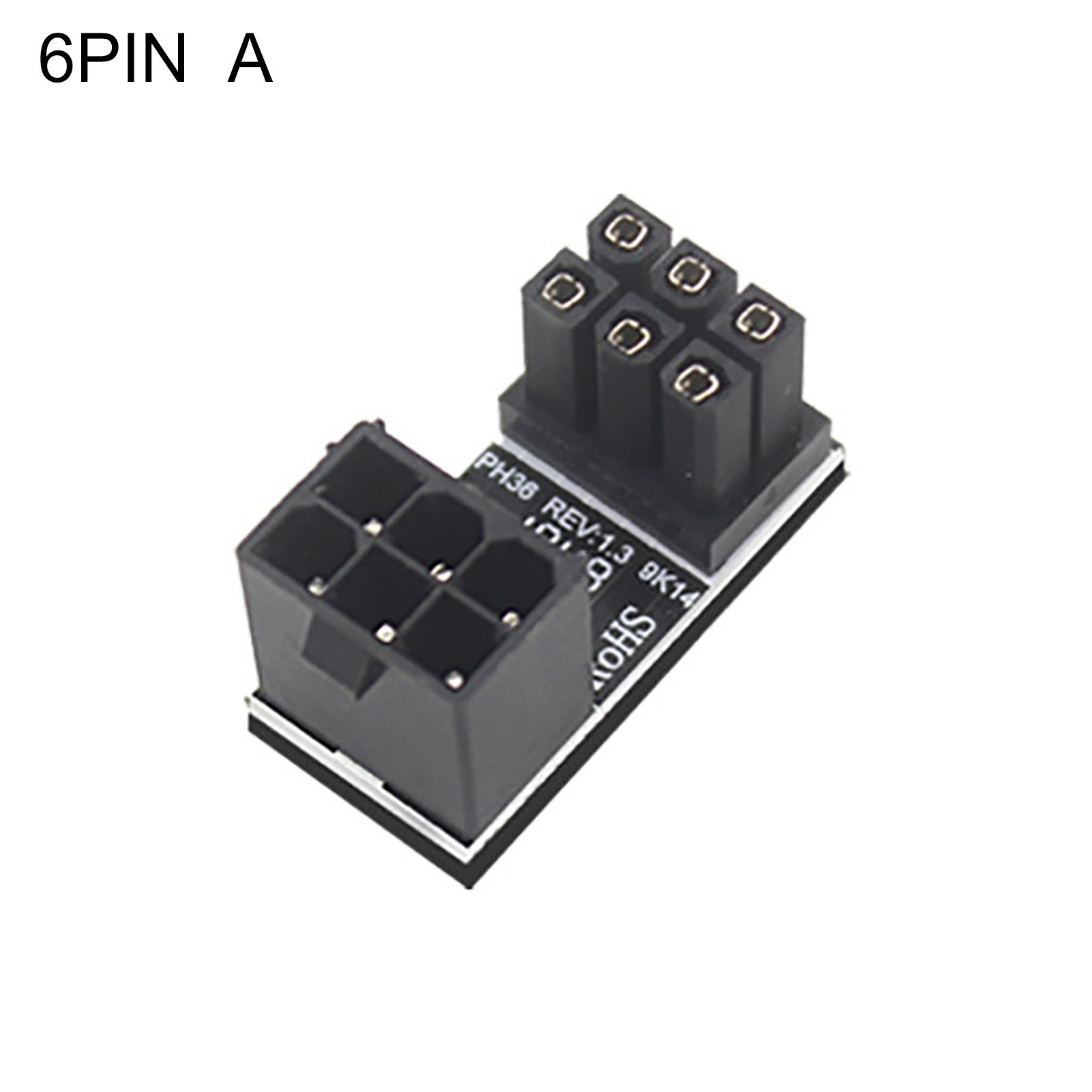 Power Adapter Compt Graphics Card 8Pin 6Pin 180 Degree Angled Adapter
