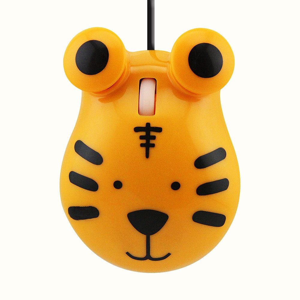 Mini Cartoon Frog Optical Mouse With Mousepad Wired Tiger Cute Small Kids Gift Pad USB 1600DPI For Laptop