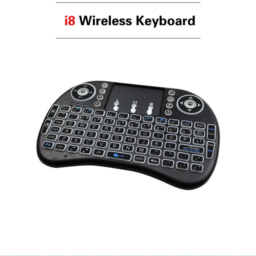 i8 Mini Wireless Backlit Lighting Keyboard 2.4Ghz Air Mouse For Smart Mini Android TV Box PC Laptop