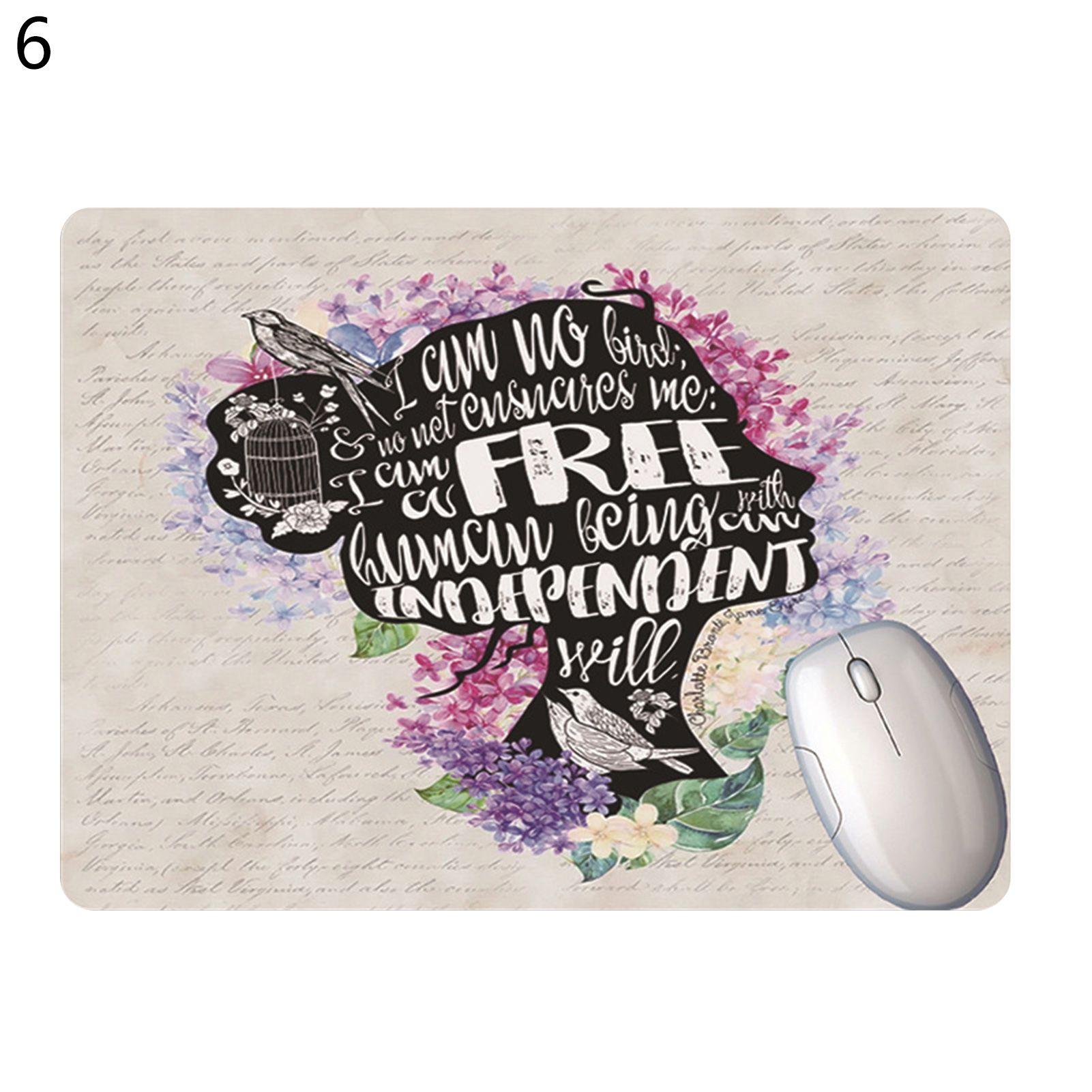 Mouse Pad Flexible Figure Pattern Gaming Mouse Cushion