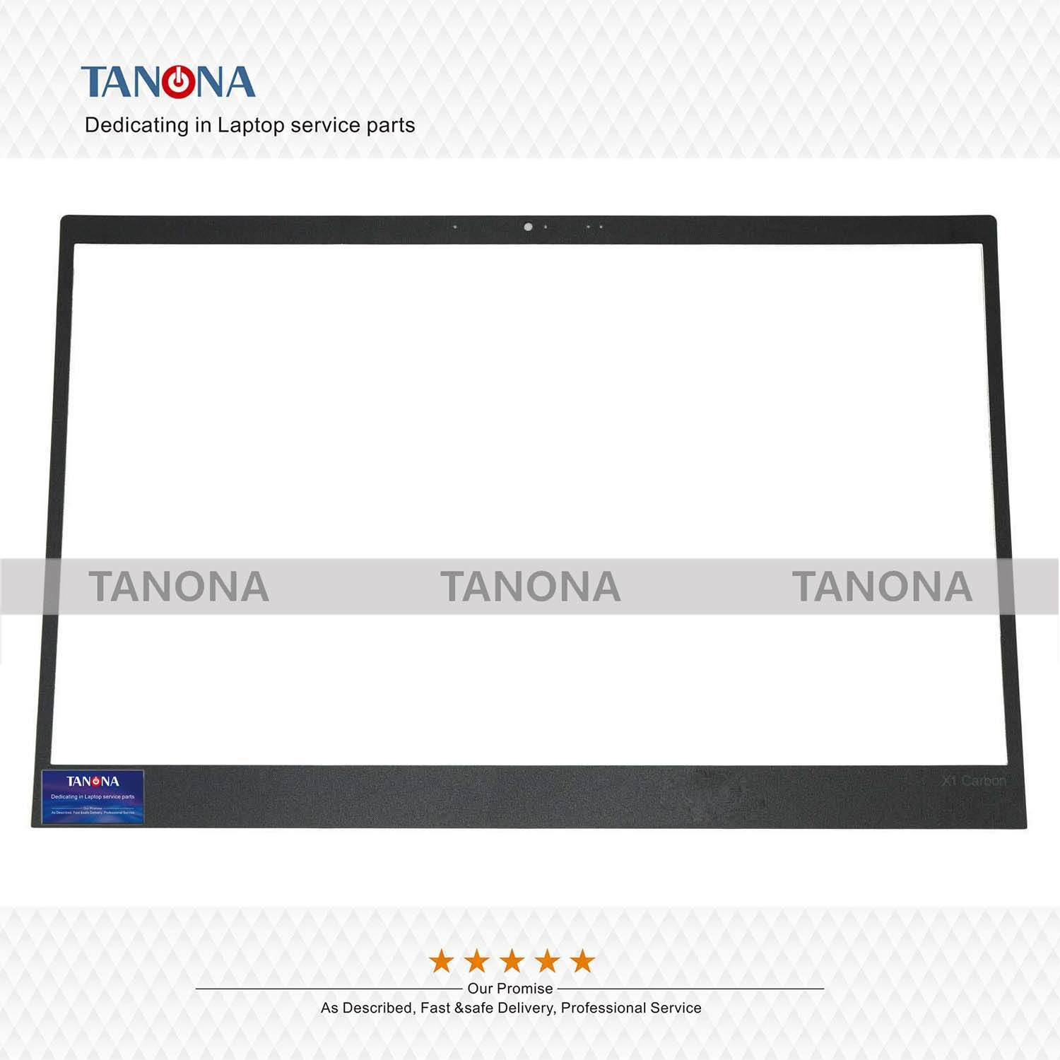 Replacement 01LV478 for Lenovo Thinkpad X1 Carbon Gen 5th 20K4-20K3 20HR-20HQ LCD Front Bezel Sticker w/Cam