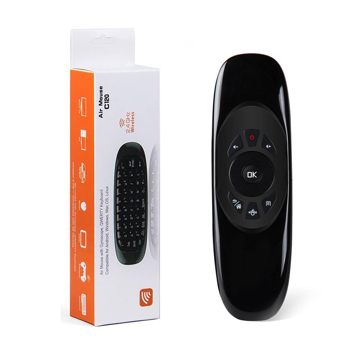 Air Mouse With Keyboard Wireless C120-Wireless Mouse Keyboard Combo
