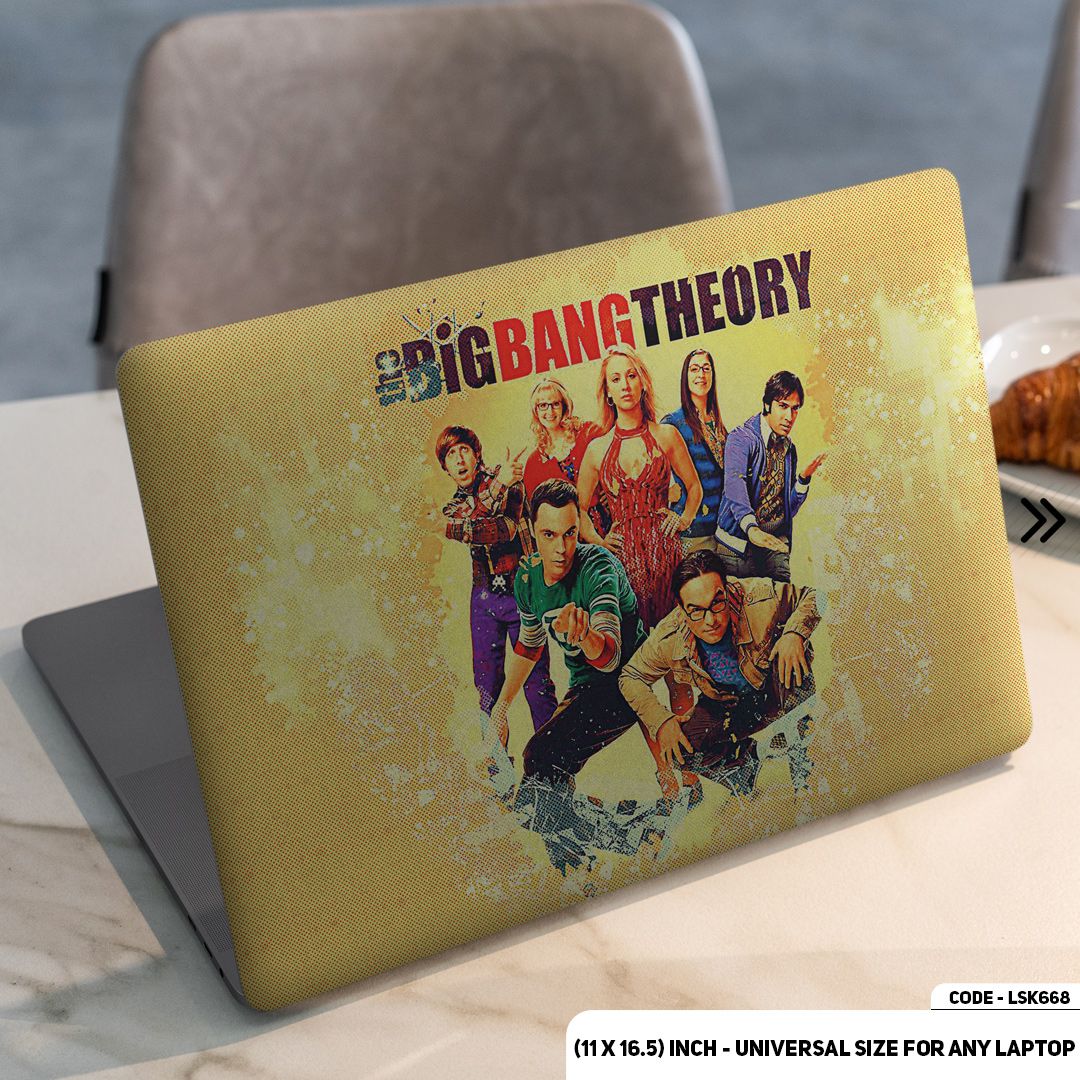 LSKN668 - The Big Bang Theory Laptop Skin Decal Sticker For Any Kind of Laptop Waterproof Removable Laptop Sticker (10.5X15.5) - Handy Commodity