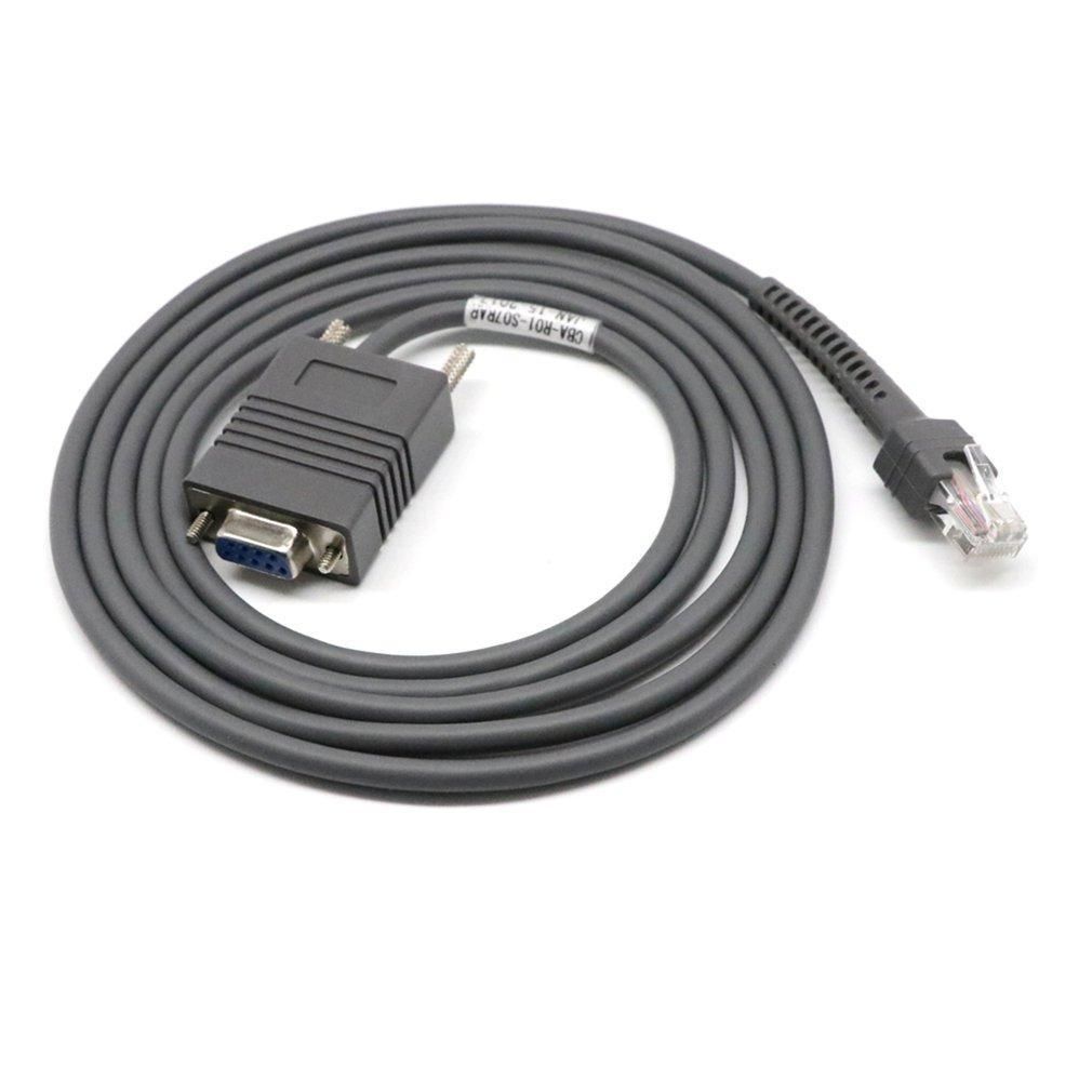 LS2208 RS232 Serial Cable CBA-R01-S07PAR for Symbol Barcode Scanner 6 Feet