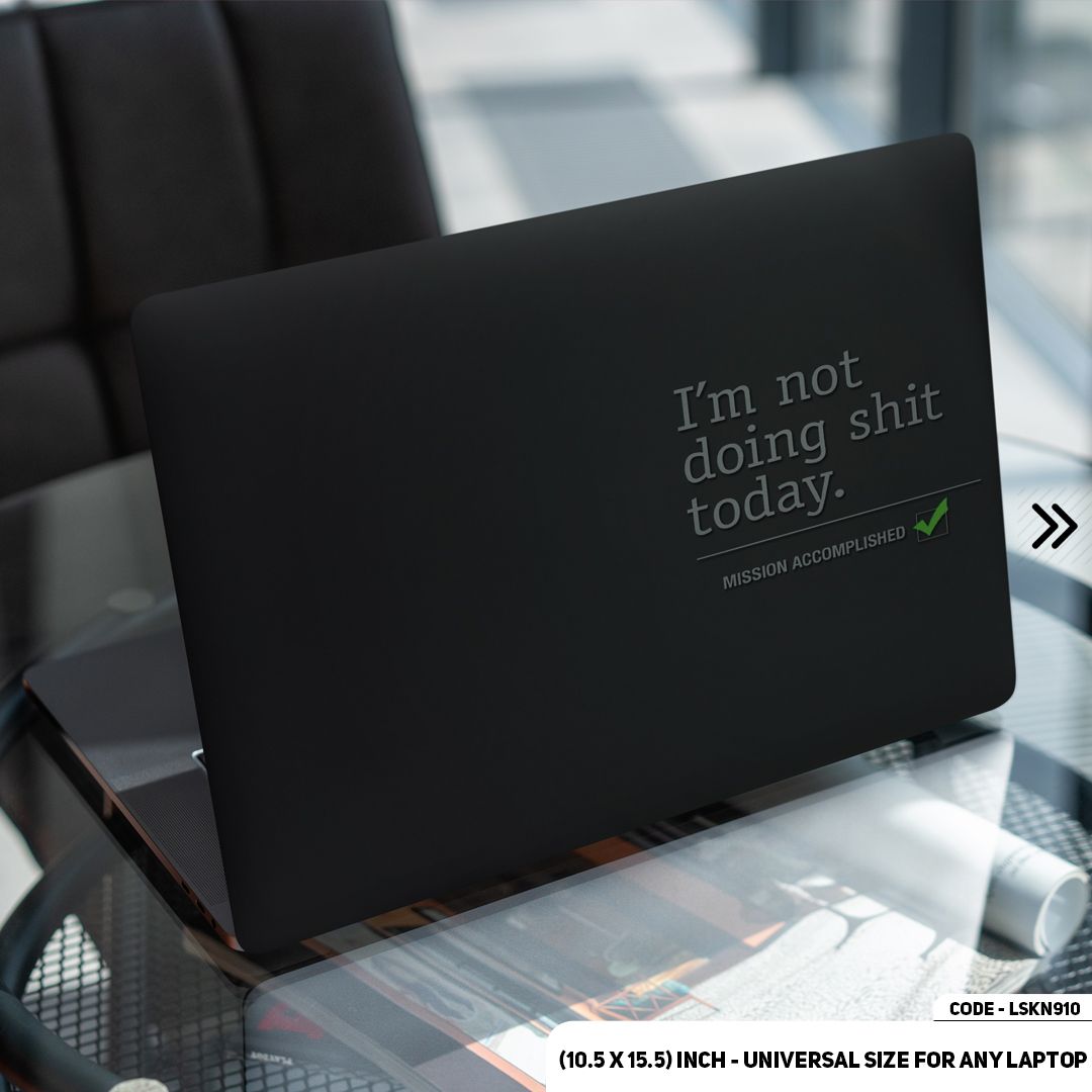 LSKN910 - Motivational Quote Laptop Skin Decal Sticker For Any Kind of Laptop Waterproof Removable Laptop Sticker (10.5X15.5) - Handy Commodity