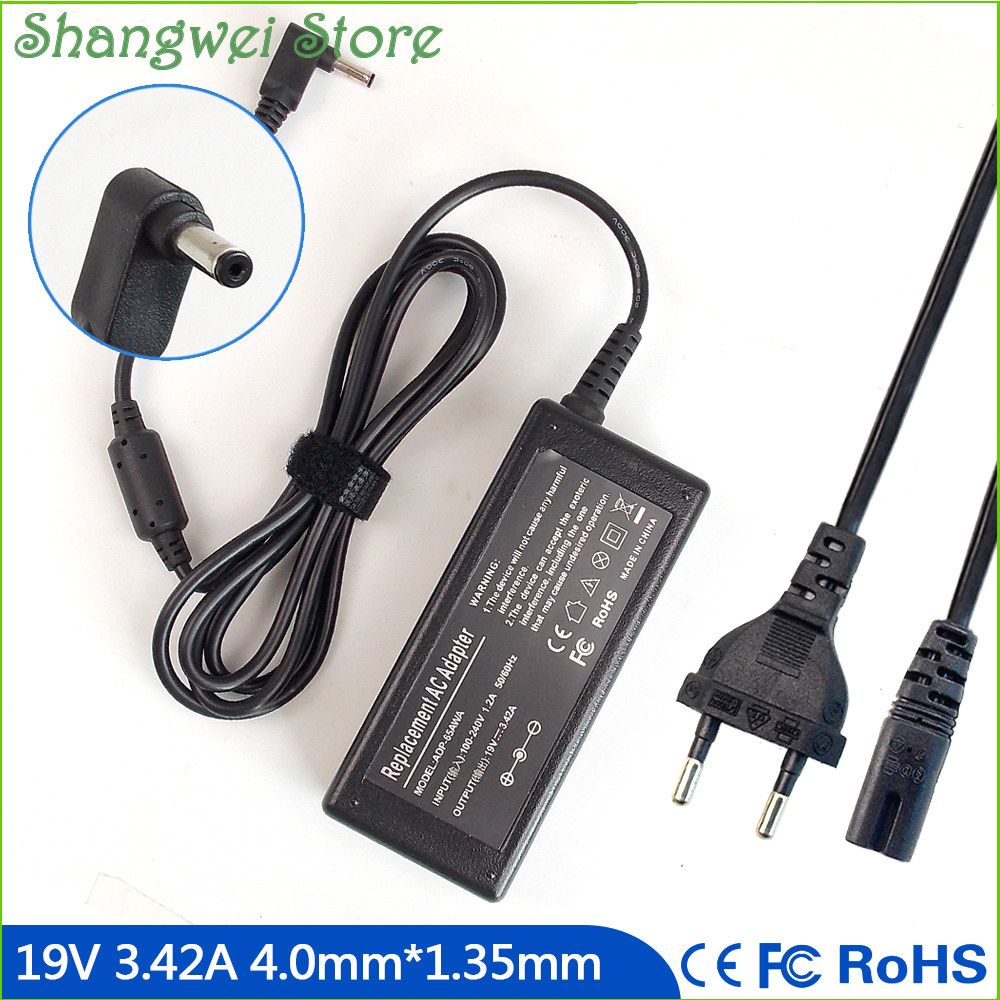 19V 3.42A Notebook Power Adapter Charger for Asus K540L K540LA K540LA-XX035D A553MA-XX095D R558UA-DM121TR540LA-XX020 A553M A553MA
