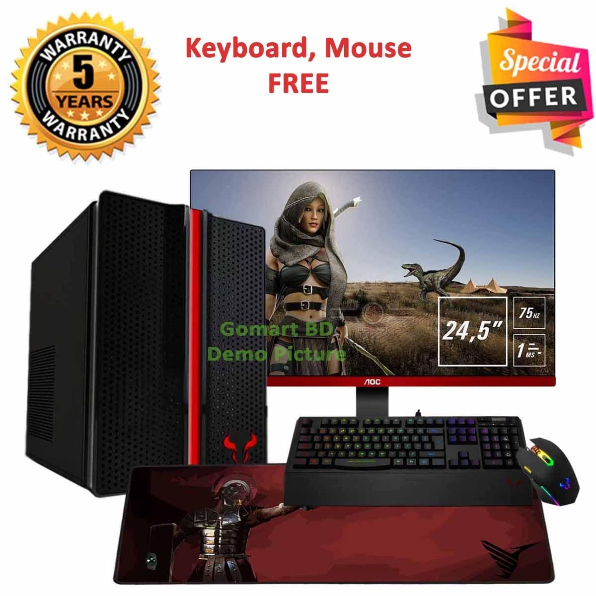 Intel Core I3 Ram 8Gb Hdd 1000Gb Graphics 2Gb Built In Gaming Pc Win 10 64 Bit And  'Monitor 19 Inch'  Brand New Full Desktop Computer 2023