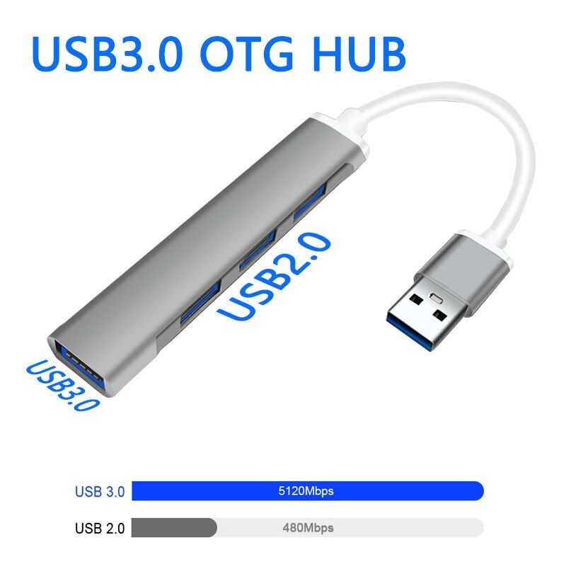 USB C HUB 3.0 Type C 3.1 4 Port Multi Splitter Adapter For Lenovo Xiaomi Macbook Pro 13 15 Air Pro PC Computer Accessories