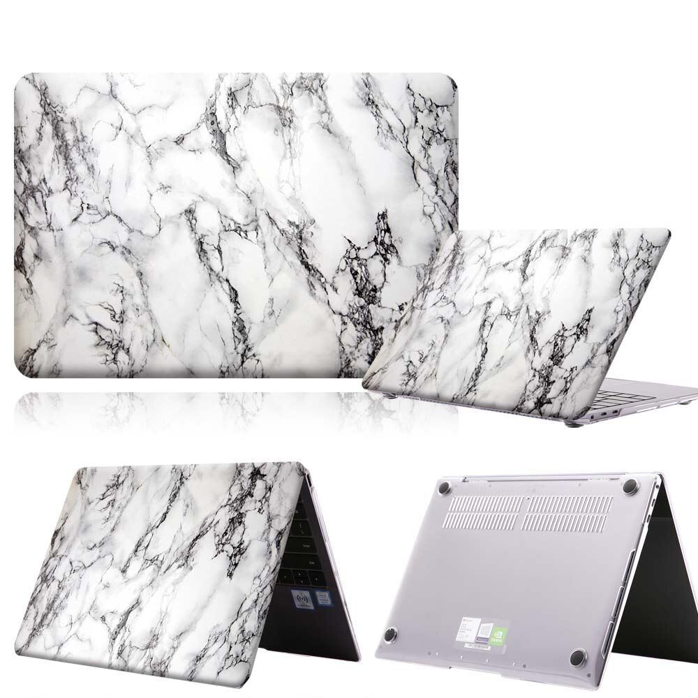 Marble Pattern Laptop Case for HUAWEI MateBook 13 /14 / X Pro 13.9 Cover for MateBook D 14/D15 Laptop Anti-fall Hasp Laptop Case
