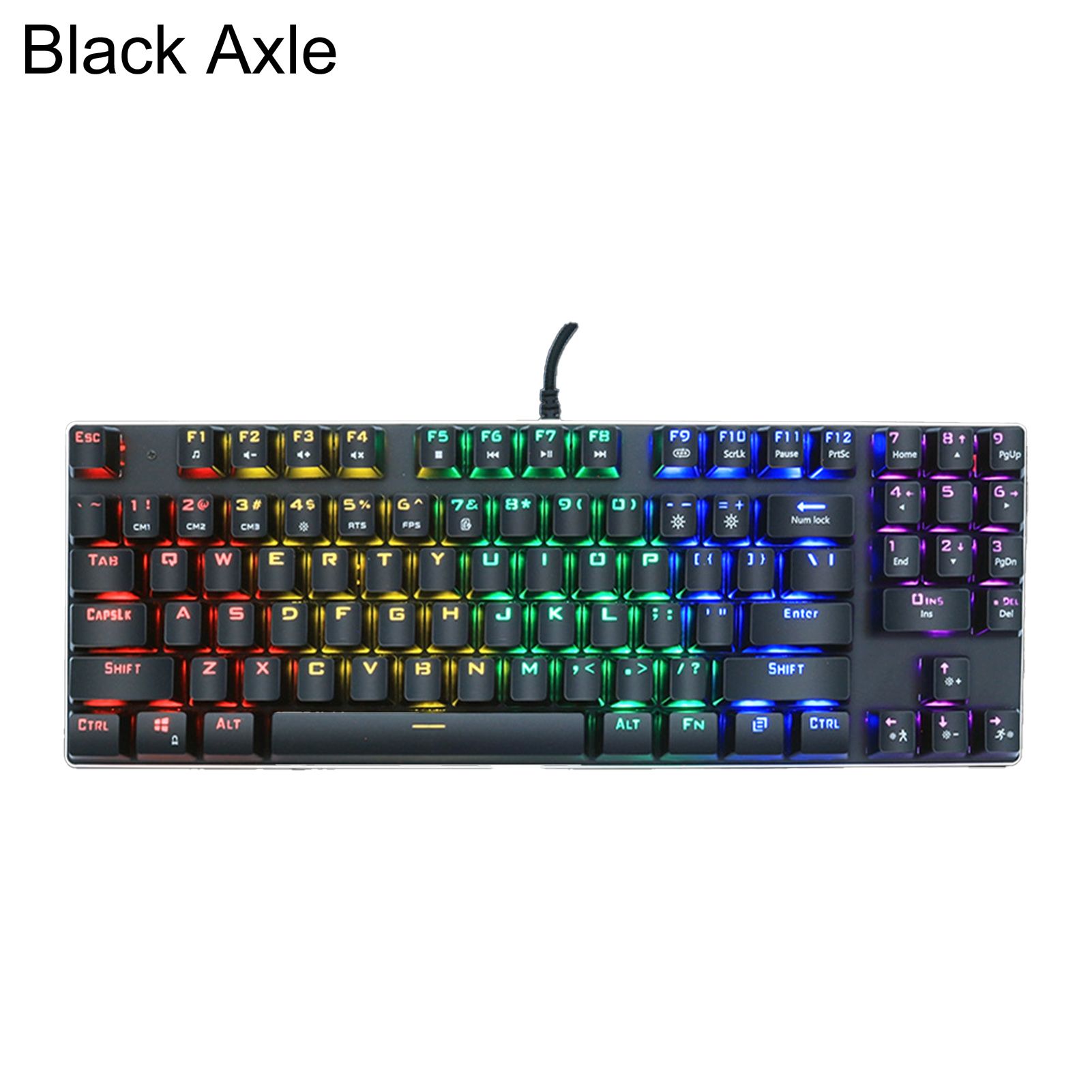 Z56 Mechanical Keyboard 89 Keys Mix Backlight English Anti-ghosting Wired Gaming Keyboard for PC