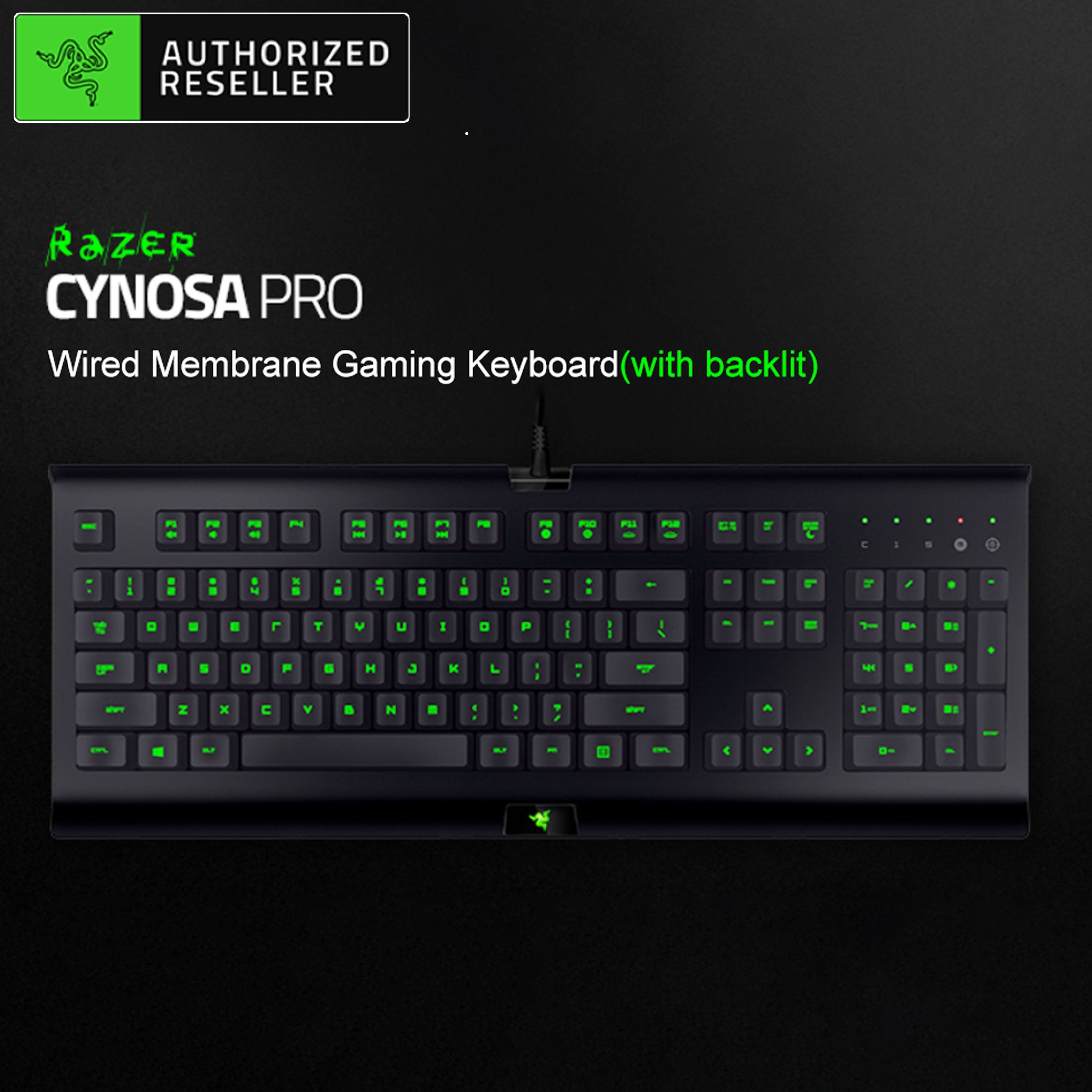 Razer Cynosa Pro Wired Gaming Keyboard Backlit Membrane Keyboard for Game