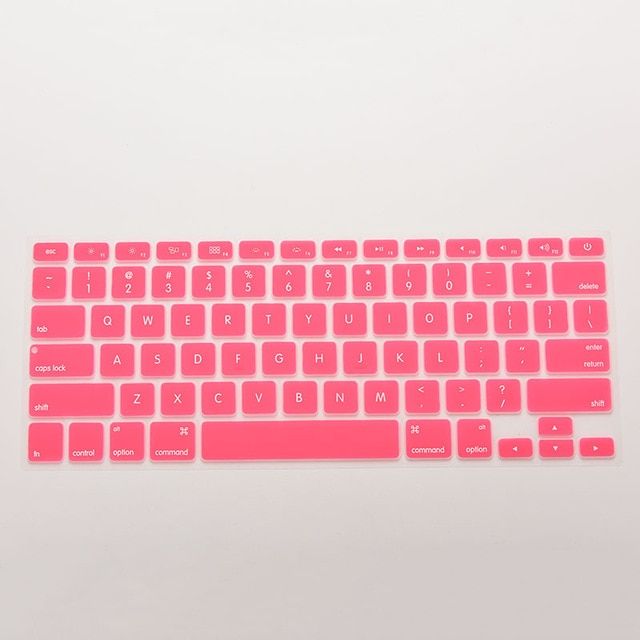New 7 Candy Colors Silicone Keyboard Skin Cover For Apple Macbook Pro MAC 13 15 17 Drop Shipping