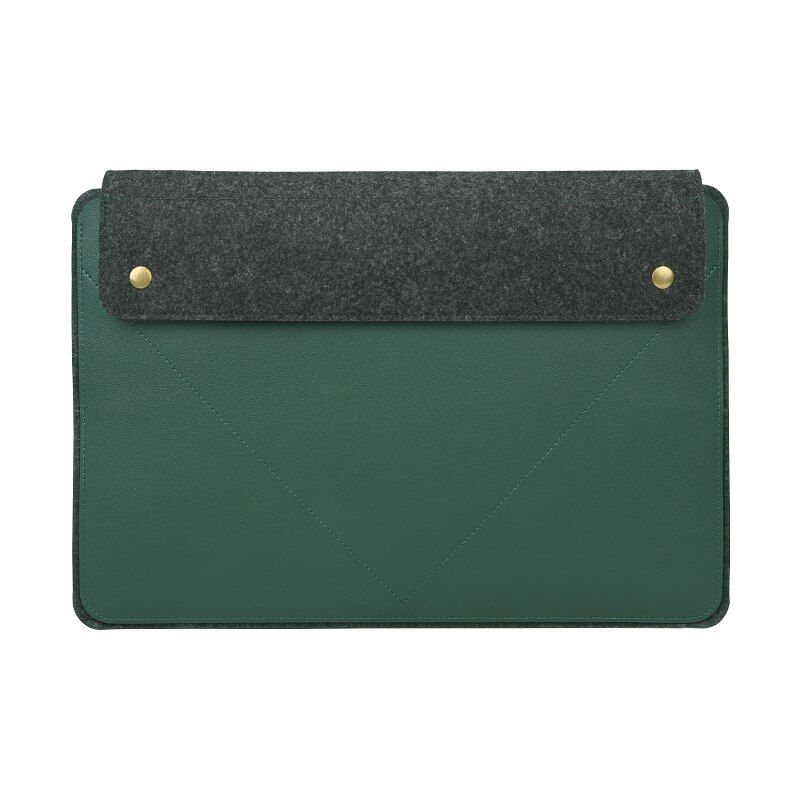 PVC+Wool Felt Notebook Bag For Macbook Pro 16 15 13.3 in Funda Case For Apple Mac book Air 13 Laptop Sleeve Pouch Women Men 2020