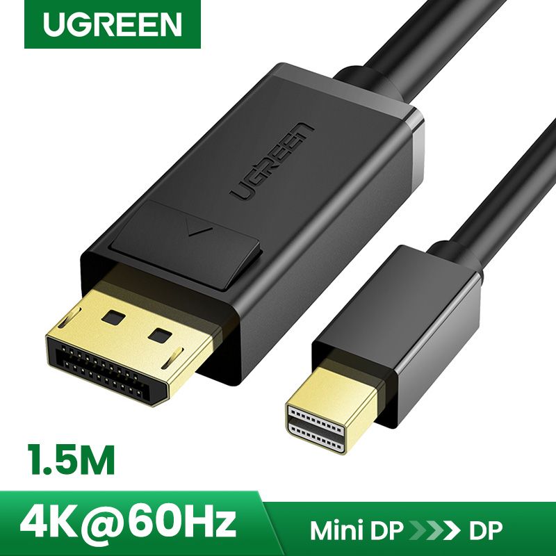 Ugreen Thunderbolt 1/2 Mini Displayport to DisplayPort 1.2 Cable Adapter Mini DP to DP Converter for Macbook Pro Air Projector