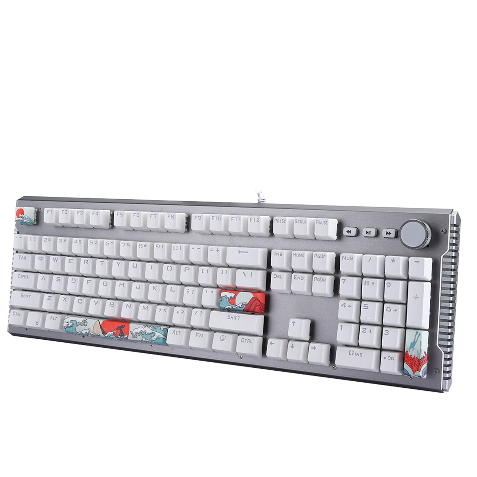 USB E-Sport Gaming Mechanical Keyboard Backlight 104-keys for Notebook PC
