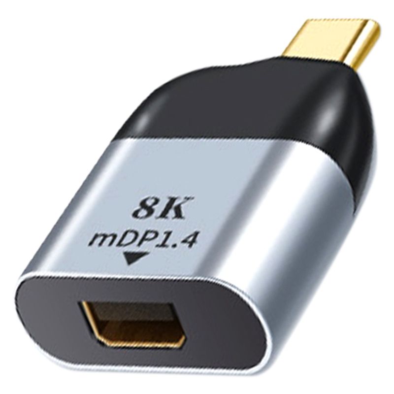Type-C to Mini DP Adapter USB C to Mini Display Port Converter Thunderbolt 3 8K 4K 60Hz MDP for MacBook iPad Pro 2020 , Type-C to Mini DP Adapter