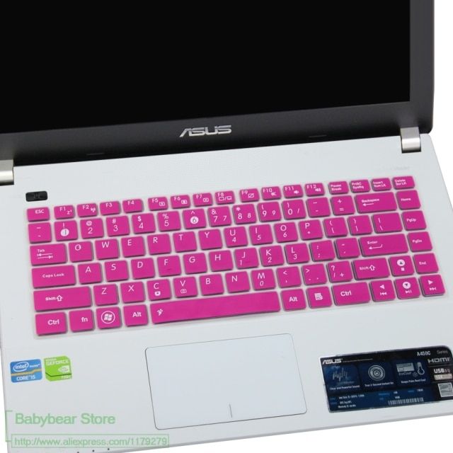 14 inch laptop keyboard cover protectors skin For Asus A45V K45V K45VD A85V K45VM N46 X42J X42E X43S X402C R457U F456U A441