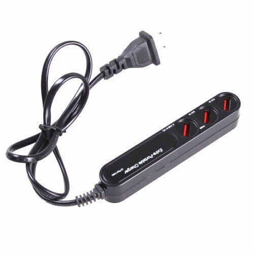 Portable 3 Ports USB Hub Travel Wall Charger Power Adapter Output Socket 2.1A 1A