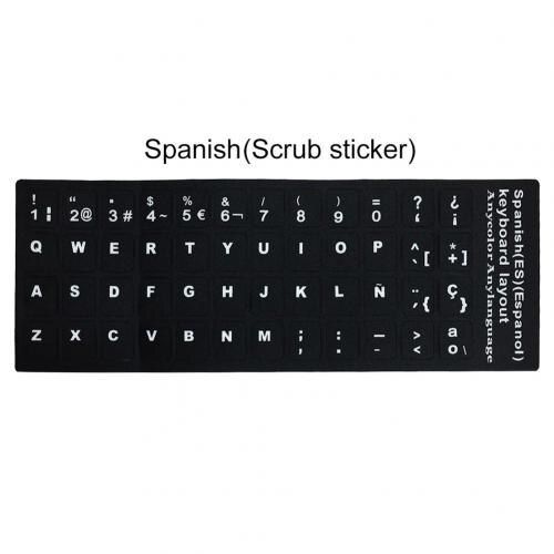 Spanish English French Letters PC Laptop Computer Keyboard Stickers All series Keyboard Cover Film Protector dropshiping
